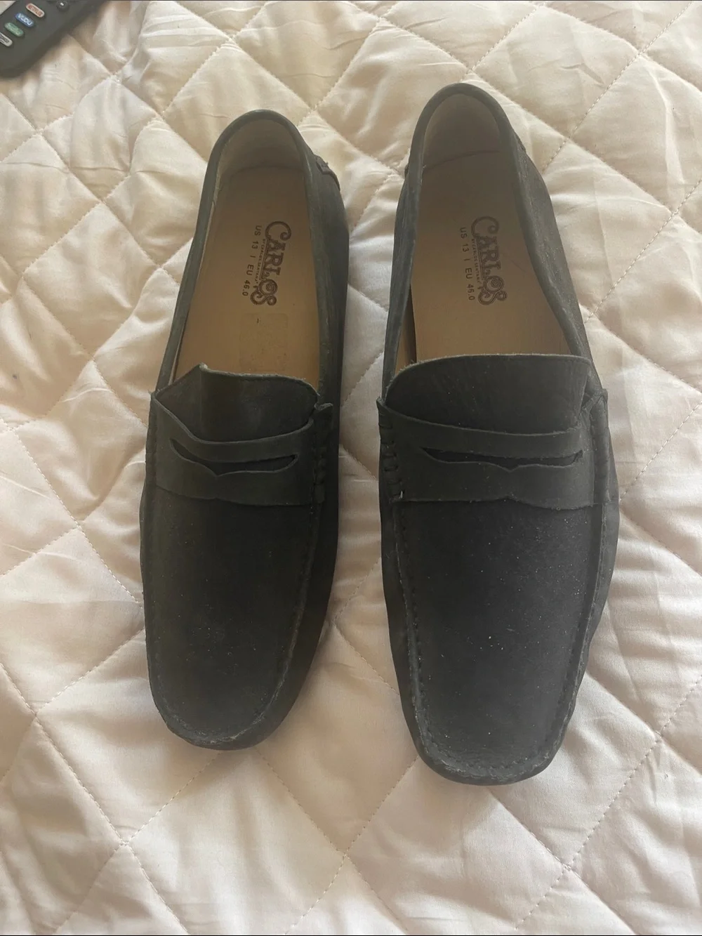Carlos Santana black suede